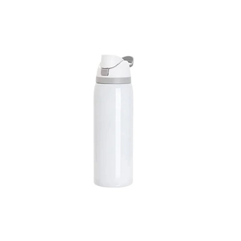 Owala Water Bottle White with Flip Lid – Easy Open, Premium Design | High Vibes