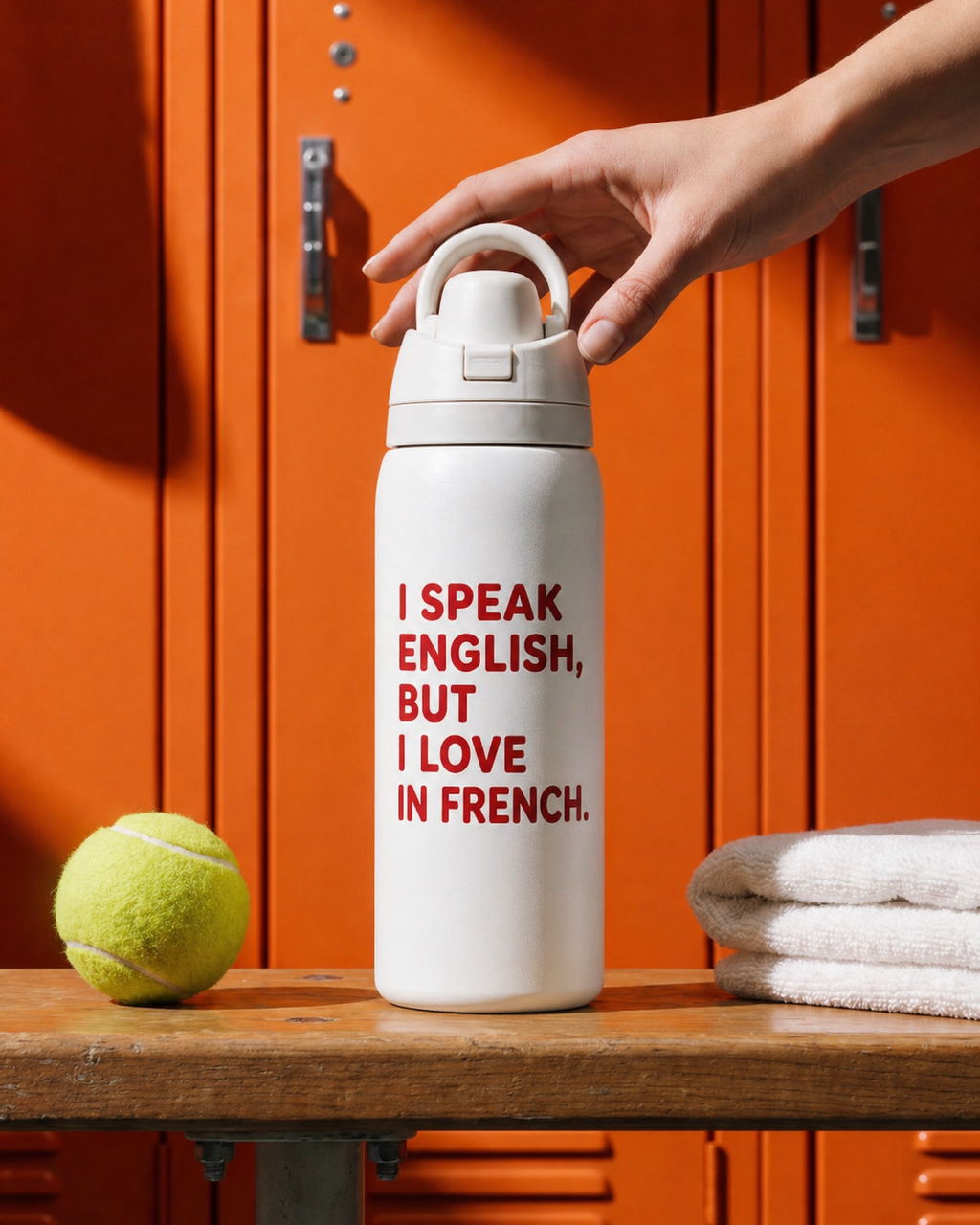 Owala Water Bottle White with Flip Lid – Easy Open, Premium Design | High Vibes (Copy)
