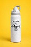 Owala Water Bottle White with Flip Lid – Easy Open, Premium Design | High Vibes