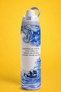 Owala Water Bottle White with Flip Lid – Easy Open, Premium Design | High Vibes