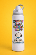 Owala Water Bottle White with Flip Lid – Easy Open, Premium Design | High Vibes