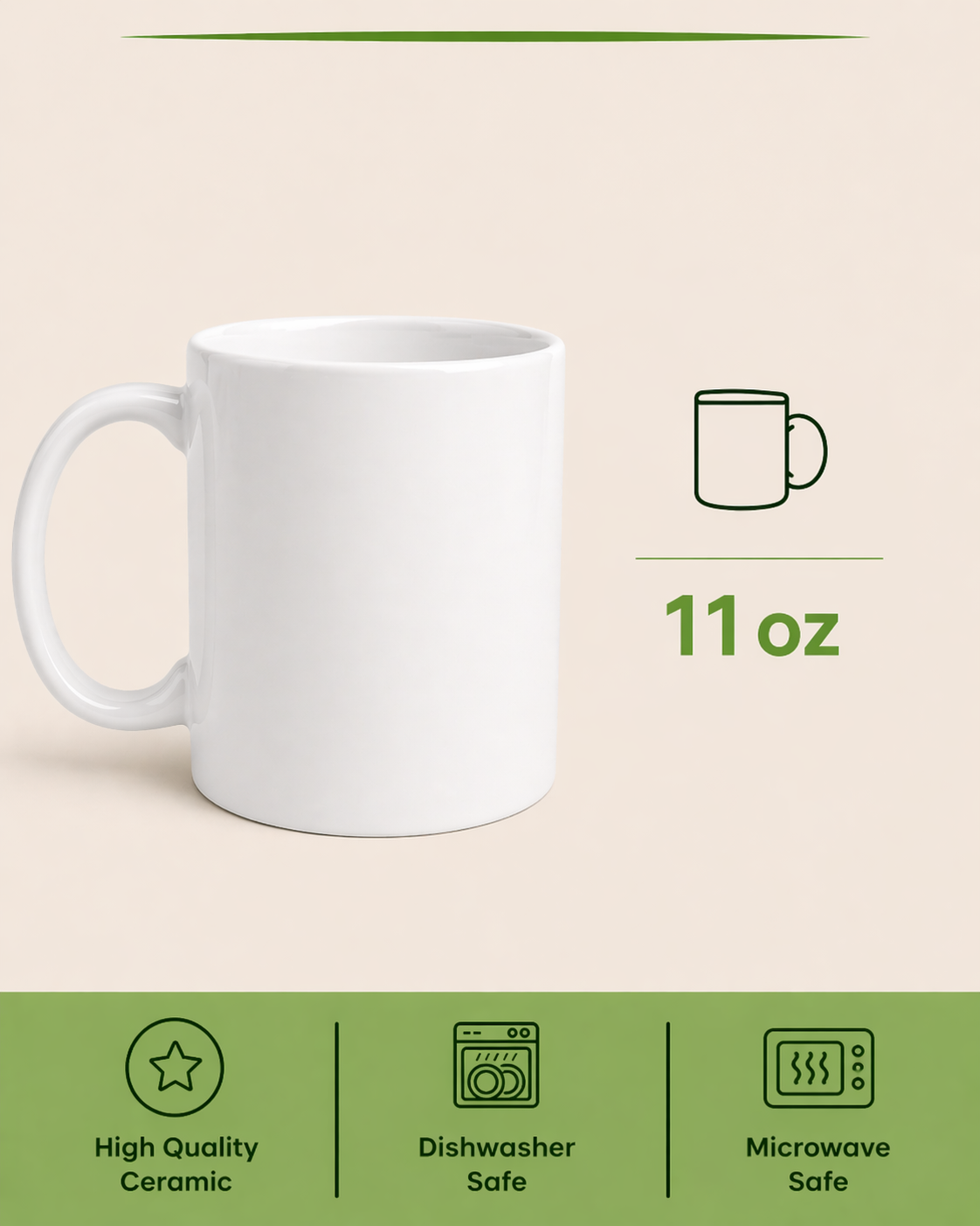 motivational ceramic mug 11oz cute design